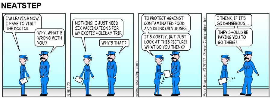 Neatstep parking comic - the exotic holiday trip