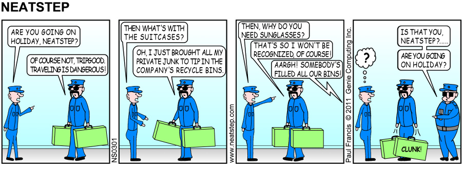 Neatstep parking comic - appearing incognito