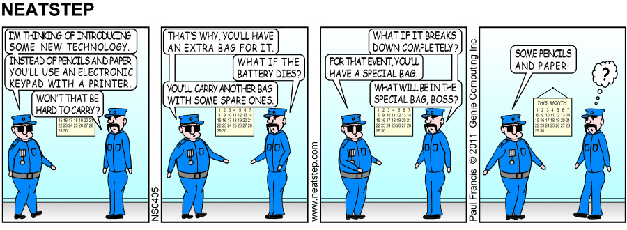 Neatstep parking comic - failsafe technology